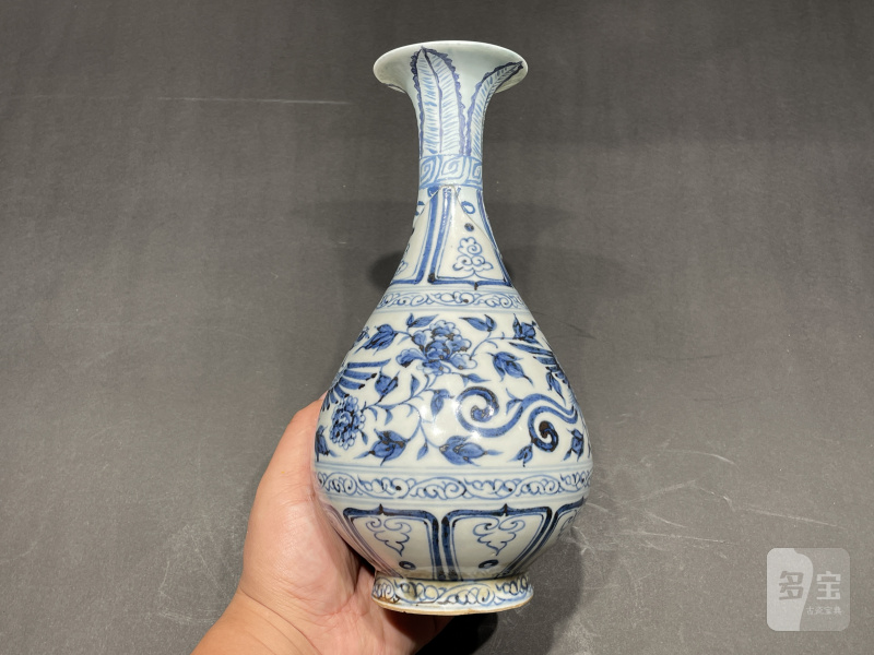 元 青花凤纹玉壶春瓶 - 图3